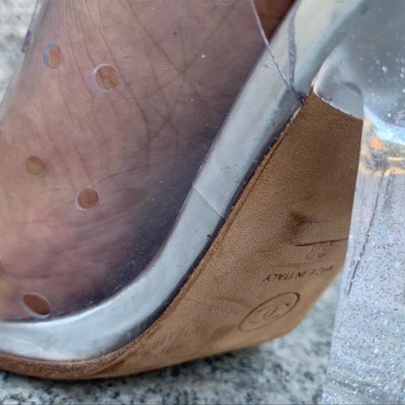 Vintage Translucent Chanel Heels - Picture 4 of 16